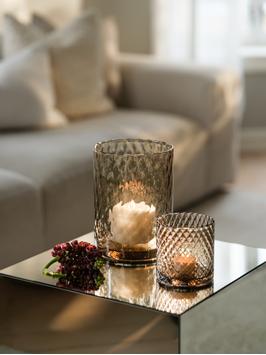 Halvor Bakke Harlekin Lykt/ Vase 12cm Brun (655-602712)