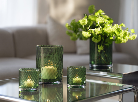 Halvor Bakke Harlekin Lykt/ Vase 12cm Grønn (655-602711)