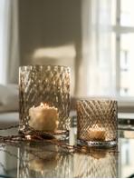 Halvor Bakke Harlekin Lykt/Vase 24cm Brun