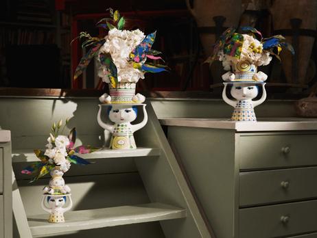 Bjørn Wiinblad Lady Vase H24, 5 Grønn (521-54051)