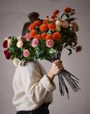 Mr Plant Kunstig Blomst Krystanthemum-Oransje H53 (260-4528-35)