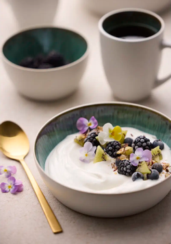 Bitz Gastro Suppeskål Hvit/Grønn Ø18