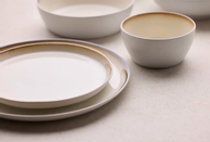Bitz Gastro Tallerken Hvit/ Krem Ø21 (379-37557)