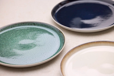 Bitz Gastro Tallerken Hvit/ Grønn Ø27 (379-37550)