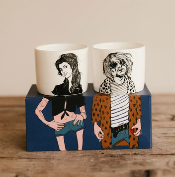 PolonaPolona Espressokopper The-rockers Amy+Kurt 2pk