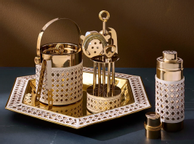 Jonathan Adler Basketweave Isbøtte (368-35291)