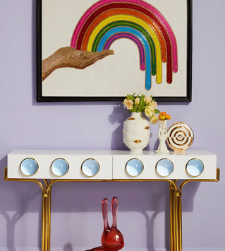 Jonathan Adler Gilded Muse Gala Vase H25 (368-27570)