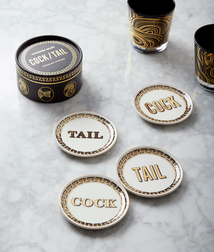 Jonathan Adler Cock Tail Coasters 4pk