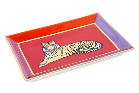 Jonathan Adler Safari Tiger Rektangulært Fat (368-30467)