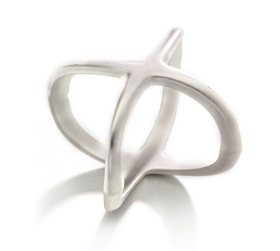 Endless Dekorasjonsring til skjerf Sølv