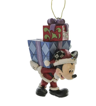 Disney Ornament Mikke m/gaver på ryggen H10