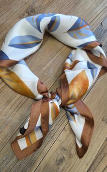 Endless Satengskjerf Bandana Høst-Mix