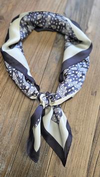 Endless Satengskjerf Bandana Square-Marine