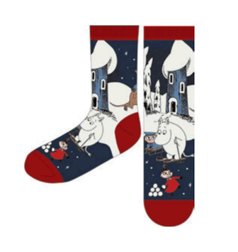 Mummi Julesokker Vinterland Blå str.39/41