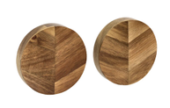 HOLM Knivmagnet Rund Ø9 2stk akasietre (379-36835)