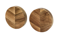 HOLM Knivmagnet Rund Ø9 2stk akasietre (379-36835)