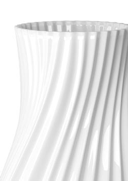 Lyngby Twist Vase Hvit Porselen (521-201020,201021, 201022)