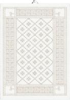 Ekelund Åttebladsrose Kjøkkenhåndkle bomull/lin 50x70