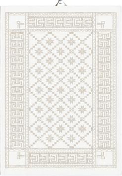 Ekelund Åttebladsrose Kjøkkenhåndkle bomull/lin 50x70