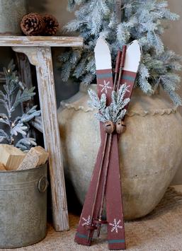 Chic Antique Vintage Dekorasjons-ski Cherry H74