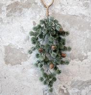 Chic Antique Kunstig gren Sedertre m/kongler_H50