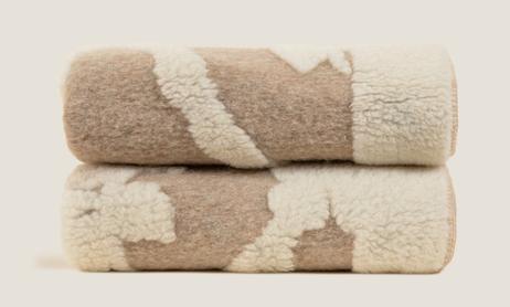 Frati Home Pledd Kokt-Ull Antique-Beige 150x190 (368-ANTIQUE_BW150X190)