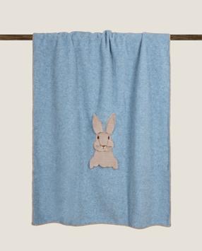 Frati Home Pledd Bambus Barn Pavone 75x100