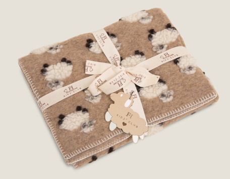 Frati Home Pledd Kokt-Ull Barn Taupe 75x100 (368-BABYLAMB_BEIGE)