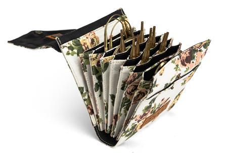 Muud Betina Oppbevaringsveske Utskiftbare-Rundpinner Canvas-Flower (569-2155-flower)