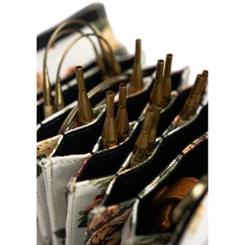 Muud Betina Oppbevaringsveske Utskiftbare-Rundpinner Canvas-Flower (569-2155-flower)