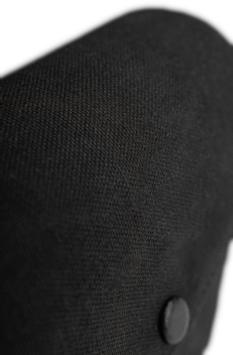 Muud Betina Oppbevaringsveske Utskiftbare-Rundpinner Canvas-Sort (569-2155-BL)