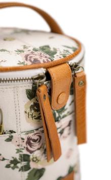 Muud Saturn Oppbevaringsveske Canvas-Flower (569-2148-flower)