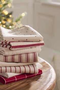 Ib Laursen Kjøkkenhåndkle Cecilie Rød 50x70 (171-66214-33)