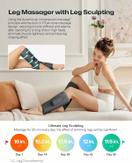 Urevo Relax Leggmassasje oppladbar Sort (UCRM001-BK)