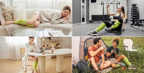 Urevo Relax Leggmassasje oppladbar Grønn (UCRM001-GR)