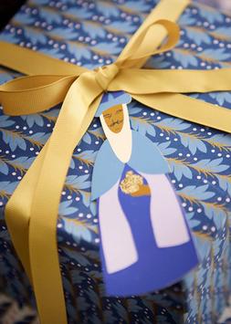 Bungalow Ornament De-tre-vise-menn H12-14 (834-PAOR12WM100)