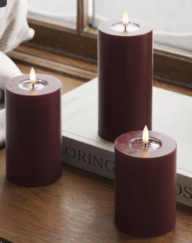 Deluxe Kubbelys LED Burgunder Ø7,5 (621-RF-0239.RF-0240,RF-0241)