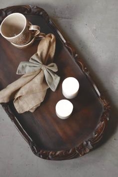 Trend Design Trebrett med utskjæringer 60x32