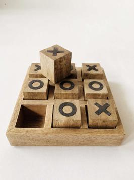 Trend Design Spill 3-på-rad bondesjakk mangotre (298-475525)