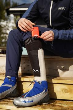 Heat Experience Varmesokk-Sport oppladbart-batteri merinoull Sand (665-HEFT003SD)