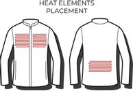 Heat Experience Varmejakke Fleece dame Sort (665-HECL004B)