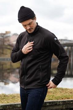 Heat Experience Varmejakke Fleece herre Sort (665-HECL003BK)