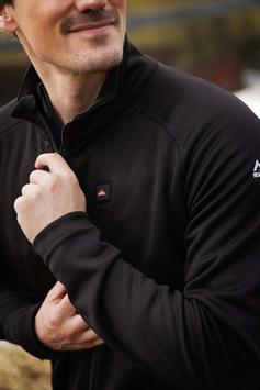 Heat Experience Varmejakke Fleece herre Sort (665-HECL003BK)