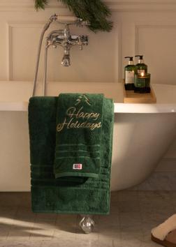Lexington Håndkle Happy-Holiday Grønn 50x70