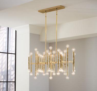 Jonathan Adler Lysekrone Meurice Brass 96x35