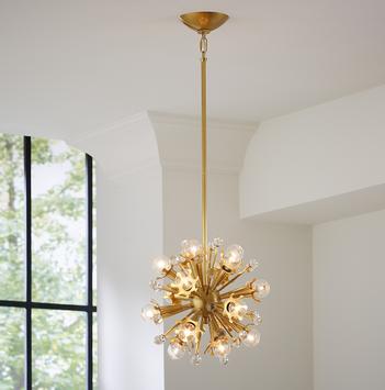 Jonathan Adler Taklampe Sputnik-Mini Brass H35,5
