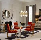 Jonathan Adler Lysekrone Meurice Brass 96x35 (368-JA-34212)