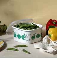 Mummi Emaljeboks m/lokk Epler Grønn 1,5L