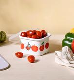 Mummi Emaljeboks m/ lokk Epler Rød 6, 7dl (489-6416114972876)