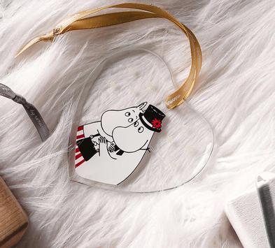 Mummi Ornament Glass Mummimamma-&-Mummipappa H8